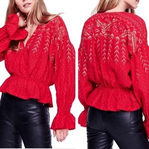 Free People Counting Stars Blouse